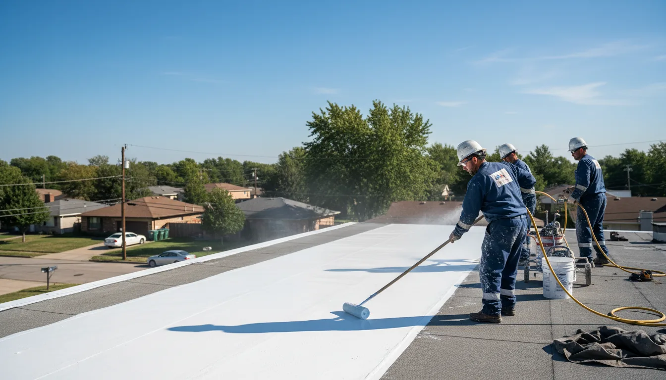 Commercial roof coating in Blue Mountain, AR near me